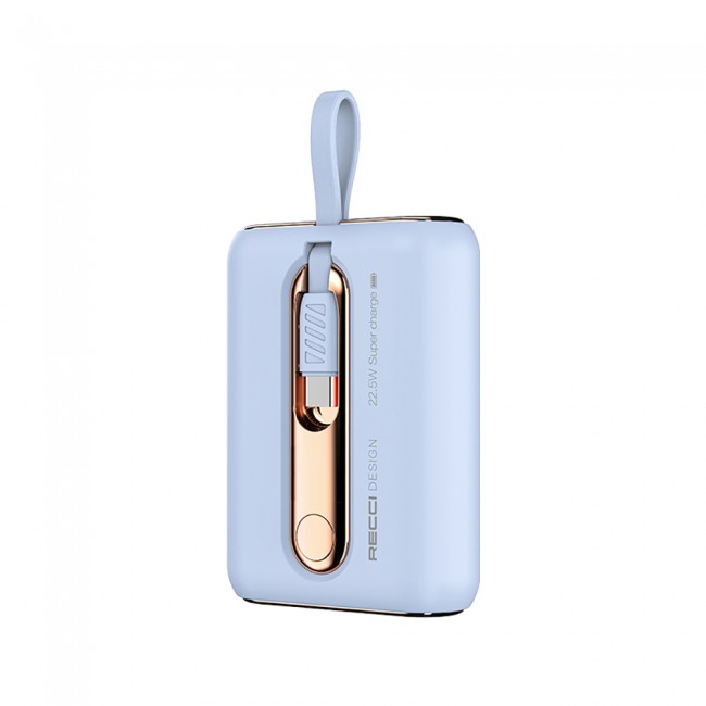 Recci RPB-P12C PD 20W Askı İpli Hızlı Şarj Özellikli Type-C Kablolu Powerbank 22.5W 9000mAh Recci RPB-P12C PD 20W Askı İpli Hızlı Şarj Özellikli Type-C Kablolu Powerbank 22.5W 9000mAh