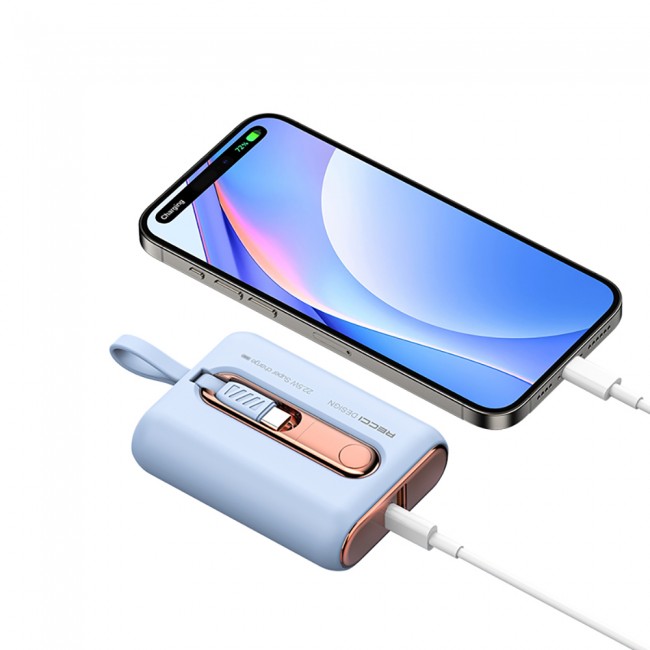 Recci RPB-P12C PD 20W Askı İpli Hızlı Şarj Özellikli Type-C Kablolu Powerbank 22.5W 9000mAh Recci RPB-P12C PD 20W Askı İpli Hızlı Şarj Özellikli Type-C Kablolu Powerbank 22.5W 9000mAh