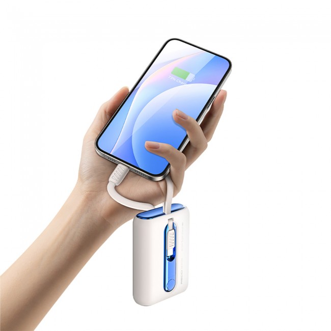 Recci RPB-P12C PD 20W Askı İpli Hızlı Şarj Özellikli Type-C Kablolu Powerbank 22.5W 9000mAh Recci RPB-P12C PD 20W Askı İpli Hızlı Şarj Özellikli Type-C Kablolu Powerbank 22.5W 9000mAh
