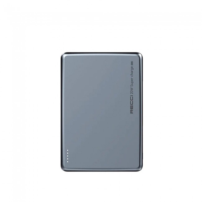 Recci RPB-W20 Taşınabilir Wireless Şarj ve PD Hızlı Şarj Özellikli Powerbank 15W 4900mAh Recci RPB-W20 Taşınabilir Wireless Şarj ve PD Hızlı Şarj Özellikli Powerbank 15W 4900mAh