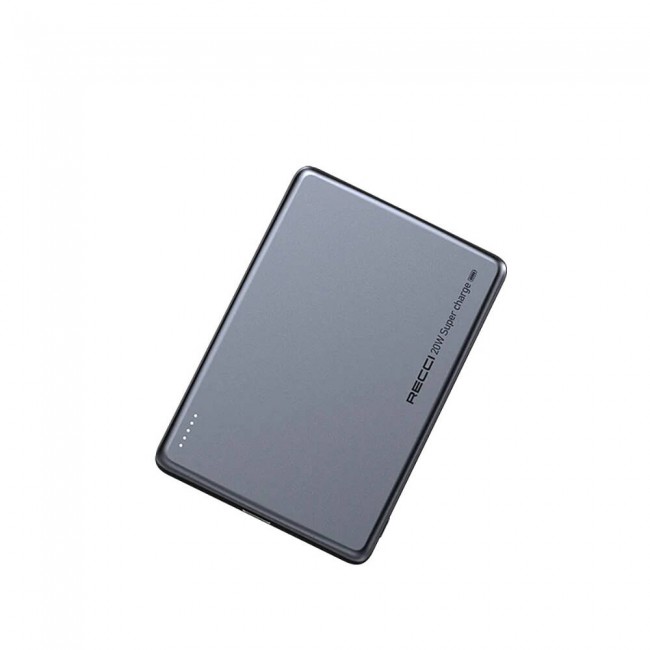 Recci RPB-W20 Taşınabilir Wireless Şarj ve PD Hızlı Şarj Özellikli Powerbank 15W 4900mAh Recci RPB-W20 Taşınabilir Wireless Şarj ve PD Hızlı Şarj Özellikli Powerbank 15W 4900mAh