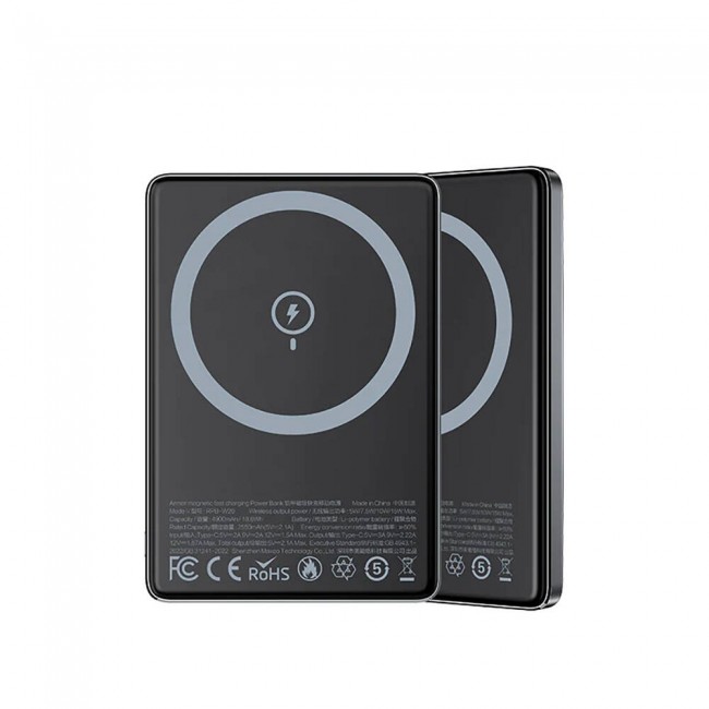 Recci RPB-W20 Taşınabilir Wireless Şarj ve PD Hızlı Şarj Özellikli Powerbank 15W 4900mAh Recci RPB-W20 Taşınabilir Wireless Şarj ve PD Hızlı Şarj Özellikli Powerbank 15W 4900mAh