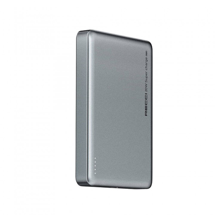 Recci RPB-W26 Armor Serisi Ultra İnce PD 20W Hızlı Şarj Özellikli Wireless Powerbank 15W 10000mAh