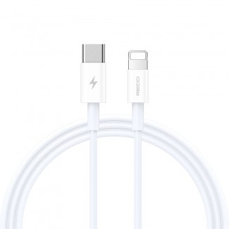 Recci RS06CL Type-C to Lightning PD 20W Hızlı Şarj Özellikli Data ve Şarj Kablosu 1M Recci RS06CL Type-C to Lightning PD 20W Hızlı Şarj Özellikli Data ve Şarj Kablosu 1M