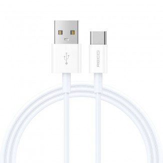 Recci RS06C USB-A to Type-C 3A Hızlı Şarj Özellikli Data ve Şarj Kablosu 1M Recci RS06C USB-A to Type-C 3A Hızlı Şarj Özellikli Data ve Şarj Kablosu 1M