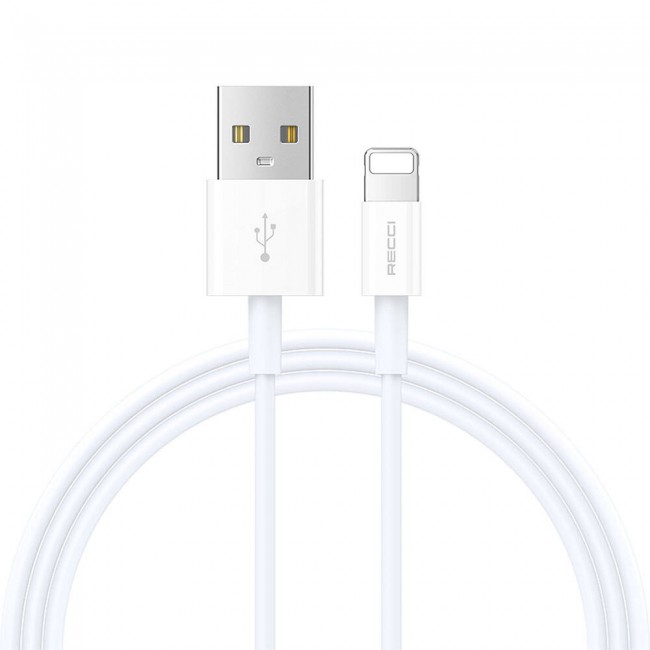 Recci RS06L USB-A to Lightning 2.4A Hızlı Şarj Özellikli Data ve Şarj Kablosu 1M Recci RS06L USB-A to Lightning 2.4A Hızlı Şarj Özellikli Data ve Şarj Kablosu 1M