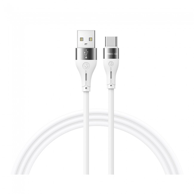 Recci RS11C Swift Serisi USB-A to Tepe-C 3A Hızlı Şarj Özellikli Data ve Şarj Kablosu 1M
