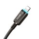 Recci RS42CL Lamp Display Serisi Type-C to Lightning PD 30W Hızlı Şarj Özellikli Data ve Şarj Kablosu 1.5M
