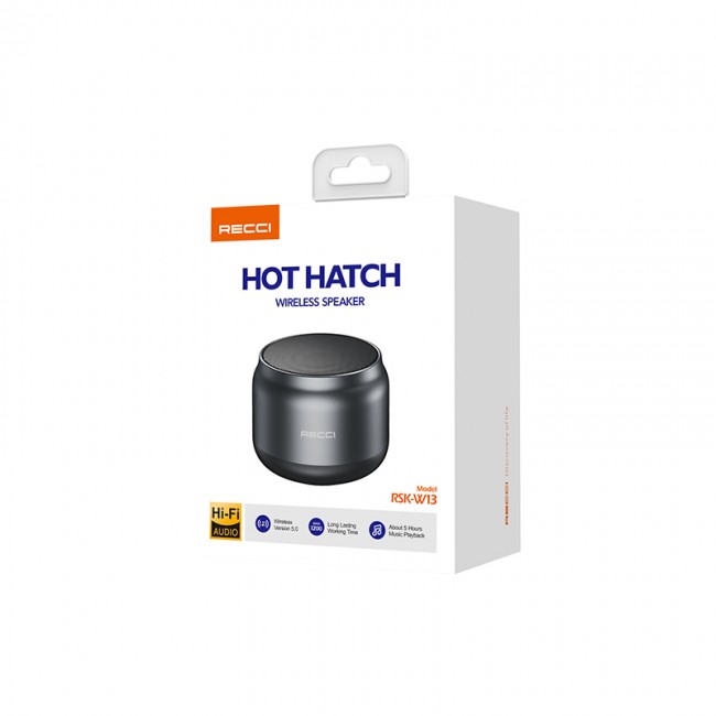 Recci RSK-W13 Hot Hatch Serisi Hi-Fi Wireless Bluetooth 5.0 Speaker Hoparlör 5W 1200mAh Recci RSK-W13 Hot Hatch Serisi Hi-Fi Wireless Bluetooth 5.0 Speaker Hoparlör 5W 1200mAh