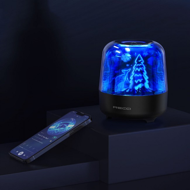 Recci RSK-W20 Magic Forest Serisi TF/AUX/USB Hi-Fi RGB Işıklı Wireless Bluetooth 5.0 Speaker Hoparlör 1200mAh Recci RSK-W20 Magic Forest Serisi TF/AUX/USB Hi-Fi RGB Işıklı Wireless Bluetooth 5.0 Speaker Hoparlör 1200mAh