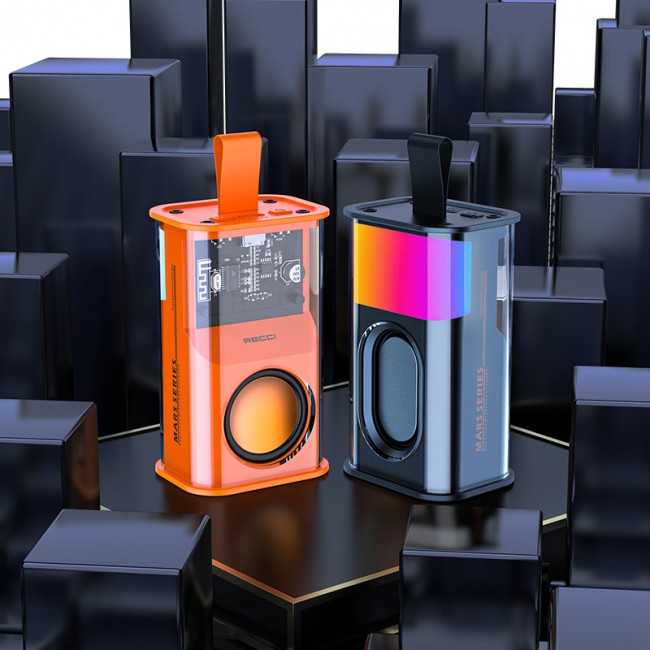 Recci RSK-W30 Mars Serisi Hi-Fi RGB Işıklı Wireless Bluetooth 5.3 Speaker Hoparlör 500mAh Recci RSK-W30 Mars Serisi Hi-Fi RGB Işıklı Wireless Bluetooth 5.3 Speaker Hoparlör 500mAh