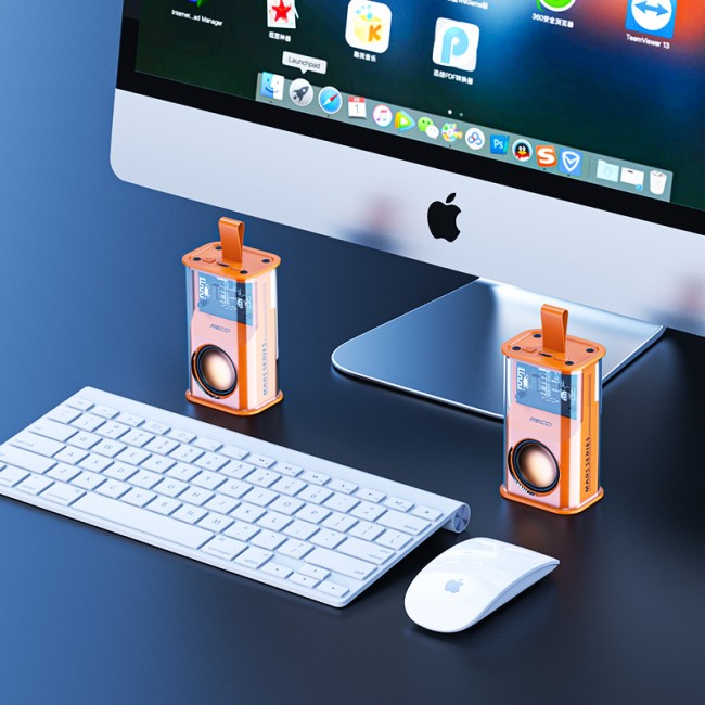 Recci RSK-W30 Mars Serisi Hi-Fi RGB Işıklı Wireless Bluetooth 5.3 Speaker Hoparlör 500mAh Recci RSK-W30 Mars Serisi Hi-Fi RGB Işıklı Wireless Bluetooth 5.3 Speaker Hoparlör 500mAh