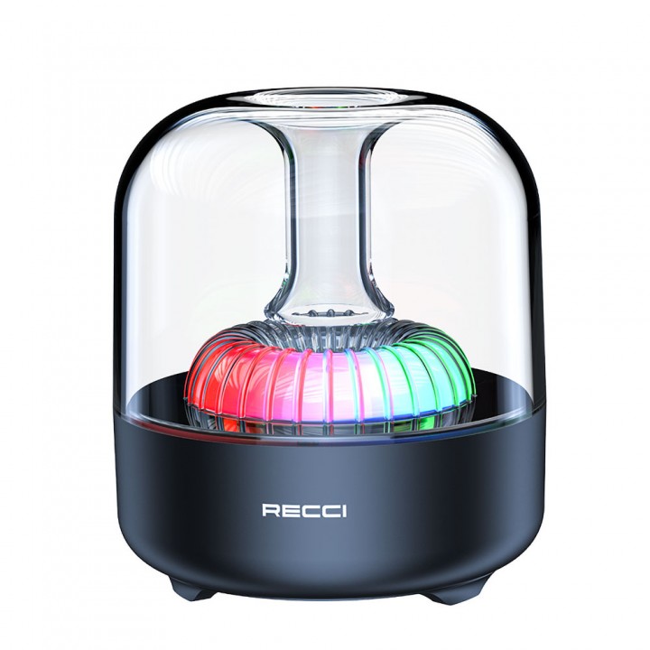 Recci RSK-W31 Amber Serisi FM/TF/AUX Hi-Fi RGB Işıklı Wireless Bluetooth 5.0 Speaker Hoparlör 5W 500mAh