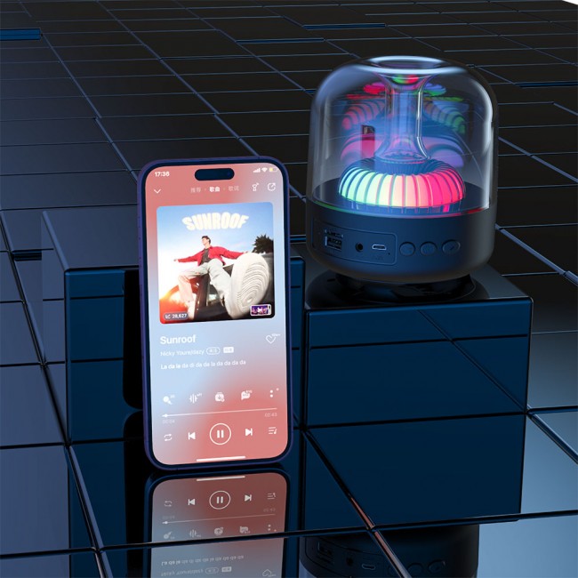 Recci RSK-W31 Amber Serisi FM/TF/AUX Hi-Fi RGB Işıklı Wireless Bluetooth 5.0 Speaker Hoparlör 5W 500mAh Recci RSK-W31 Amber Serisi FM/TF/AUX Hi-Fi RGB Işıklı Wireless Bluetooth 5.0 Speaker Hoparlör 5W 500mAh