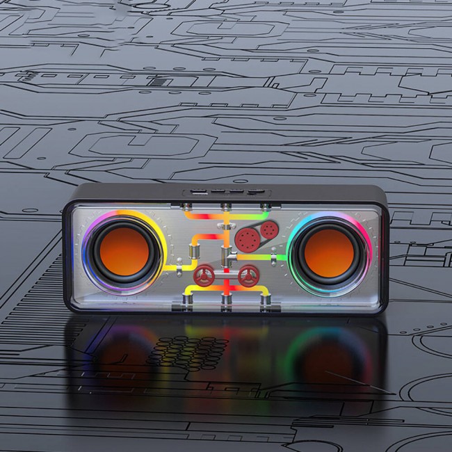 Recci RSK-W38 Space Station Serisi RGB Led Işıklı Bluetooth Hoparlör FM Radio Özellikli Recci RSK-W38 Space Station Serisi RGB Led Işıklı Bluetooth Hoparlör FM Radio Özellikli