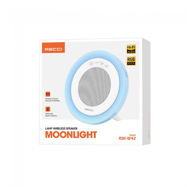 Recci RSK-W42 Moonlight Serisi RGB Işıklı Kablosuz Bluetooth v5.3 Hoparlör Recci RSK-W42 Moonlight Serisi RGB Işıklı Kablosuz Bluetooth v5.3 Hoparlör