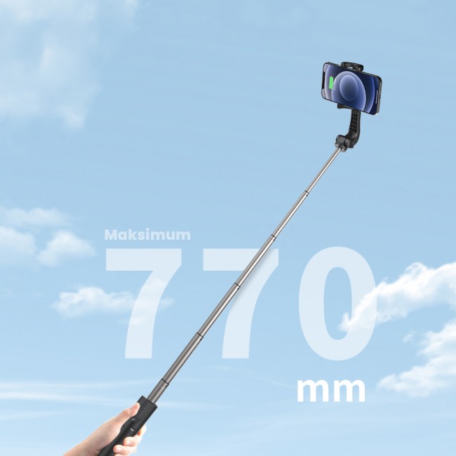 Recci RSS-W02 Bluetooth 5.0 Uzaktan Kumandalı Çok Fonksiyonlu Selfie Çubuğu Recci RSS-W02 Bluetooth 5.0 Uzaktan Kumandalı Çok Fonksiyonlu Selfie Çubuğu