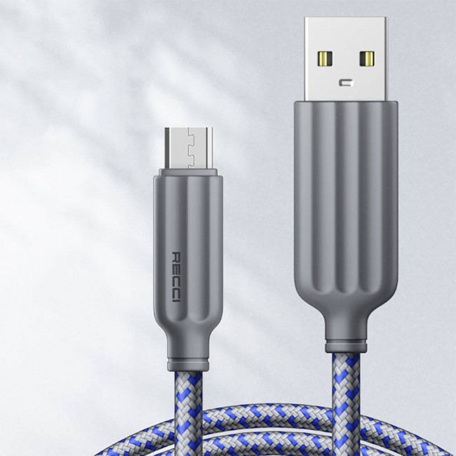 Recci RTC-N23M 2.4A Hızlı Şarj Özellikli Micro to USB-A Kablo 1M Recci RTC-N23M 2.4A Hızlı Şarj Özellikli Micro to USB-A Kablo 1M