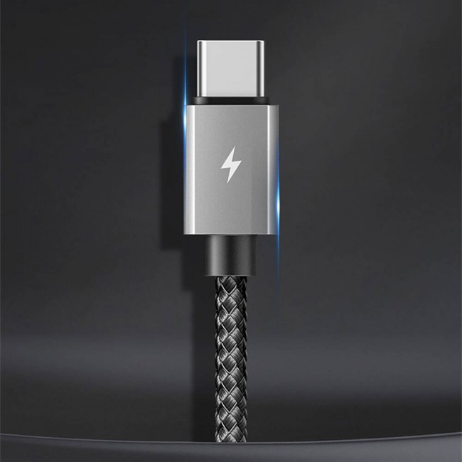 Recci RTC-P08CC Type-C to Type-C PD 100W 5A Hızlı Şarj Naylon Örgü Tasarım Şarj ve Data Kablosu 1.5M Recci RTC-P08CC Type-C to Type-C PD 100W 5A Hızlı Şarj Naylon Örgü Tasarım Şarj ve Data Kablosu 1.5M