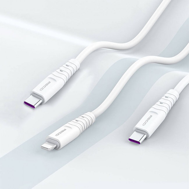 Recci RTC-P09CL Silicone Serisi 20W Hızlı Şarj Özellikli Type-C To Lightning PD Kablo 1.5M Recci RTC-P09CL Silicone Serisi 20W Hızlı Şarj Özellikli Type-C To Lightning PD Kablo 1.5M