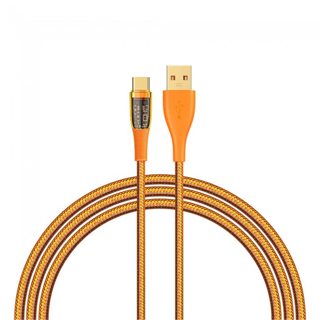 Recci RTC-P19C Amber Serisi USB-A to Type-C 6A Şeffaf Tasarım Şarj ve Data Kablosu 1.5M Recci RTC-P19C Amber Serisi USB-A to Type-C 6A Şeffaf Tasarım Şarj ve Data Kablosu 1.5M