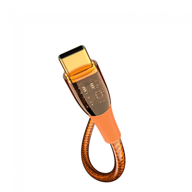 Recci RTC-P19CC Amber Serisi Type-C to Type-C PD 100W Şeffaf Tasarım Şarj ve Data Kablosu 1.5M Recci RTC-P19CC Amber Serisi Type-C to Type-C PD 100W Şeffaf Tasarım Şarj ve Data Kablosu 1.5M