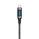 Recci RTC-P21CLPD Ghost Serisi 20W Hızlı Şarj Özellikli Type-C To Lightning PD Kablo 1.2M