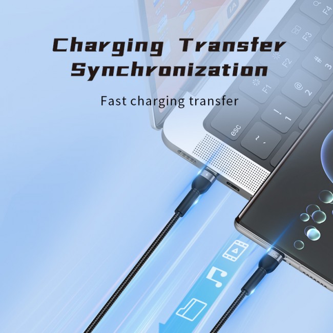 Recci RTC-T16 2 in 1 65W PD Hızlı Şarj Özellikli Lightning ve Type-C To Type-C PD Kablo 1.2M Recci RTC-T16 2 in 1 65W PD Hızlı Şarj Özellikli Lightning ve Type-C To Type-C PD Kablo 1.2M