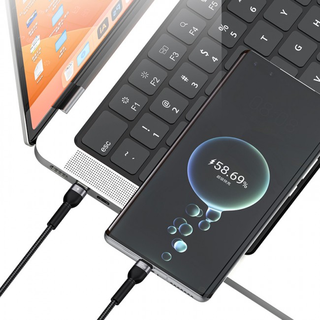 Recci RTC-T16 2 in 1 65W PD Hızlı Şarj Özellikli Lightning ve Type-C To Type-C PD Kablo 1.2M Recci RTC-T16 2 in 1 65W PD Hızlı Şarj Özellikli Lightning ve Type-C To Type-C PD Kablo 1.2M