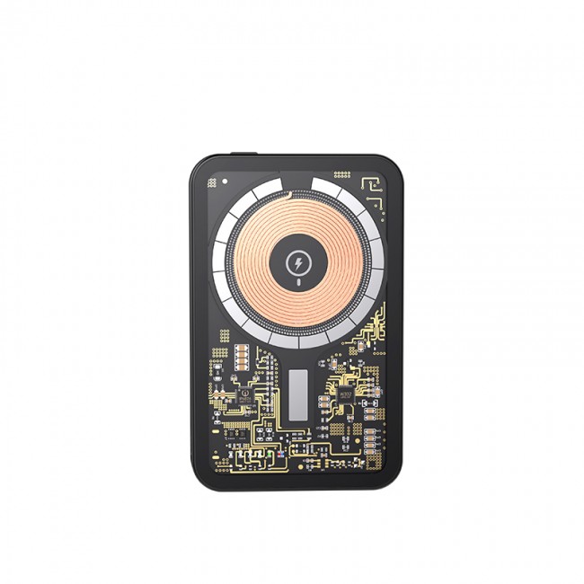 Recci W07 Şeffaf Tasarım Standlı 15W Magsafe Şarj Özellikli 20W PD Hızlı Şarj Powerbank 5000mAh Recci W07 Şeffaf Tasarım Standlı 15W Magsafe Şarj Özellikli 20W PD Hızlı Şarj Powerbank 5000mAh