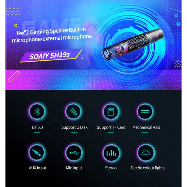 Soaiy SH19S Bluetooth Speaker Hoparlör