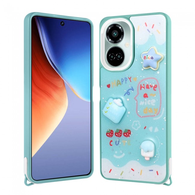 Tecno Camon 19 Pro Kılıf Parlayan Simli Kabartma Figürlü Zore Cevze Kapak Tecno Camon 19 Pro Kılıf Parlayan Simli Kabartma Figürlü Zore Cevze Kapak