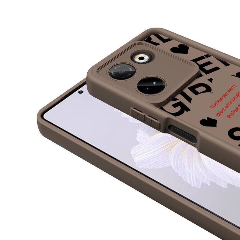 Bal-z Tecno Camon 20 Pro 4G Kılıf Kamera Korumalı Baskılı Arka Yüzey  Klas Kapak