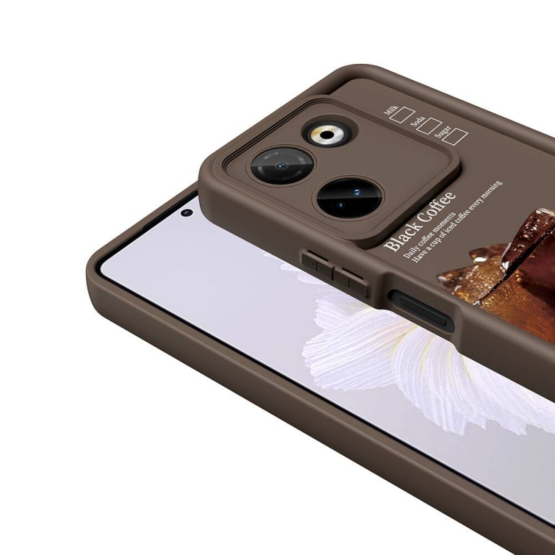 Bal-z Tecno Camon 20 Pro 4G Kılıf Kamera Korumalı Baskılı Arka Yüzey  Klas Kapak