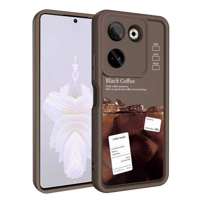 Bal-z Tecno Camon 20 Pro 4G Kılıf Kamera Korumalı Baskılı Arka Yüzey  Klas Kapak