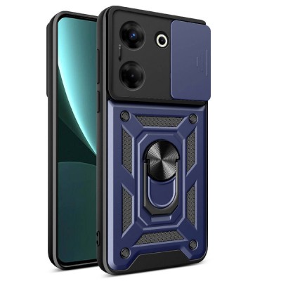 Bal-z Tecno Camon 20 Pro 4G Kılıf Magnetik Standlı Kamera Korumalı  Sürgülü Vega Kapak