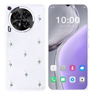 Tecno Camon 30 4G Kılıf Airbag Tasarımlı Simli Şeffaf Zore Kutup Kapak Tecno Camon 30 4G Kılıf Airbag Tasarımlı Simli Şeffaf Zore Kutup Kapak
