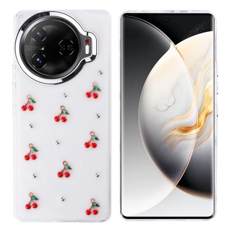 Bal-z Tecno Camon 30 Pro 5G Kılıf Airbag Tasarımlı Simli Şeffaf Zore Kutup Kapak