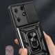 Tecno Spark 10 Pro Kılıf Magnetik Standlı Kamera Korumalı Zore Sürgülü Vega Kapak