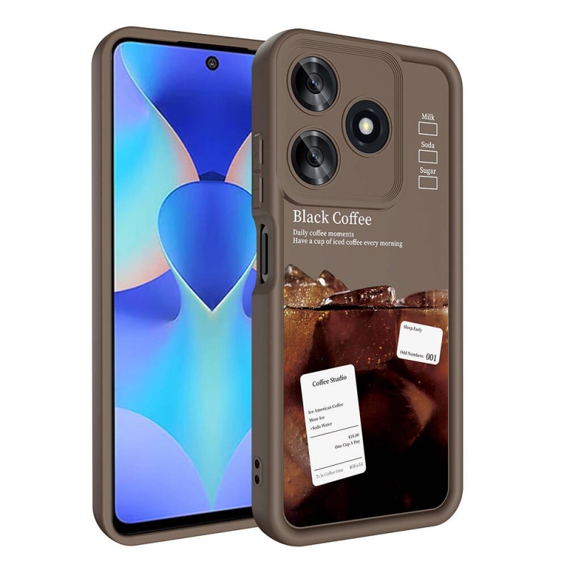 Bal-z Tecno Spark 10C Kılıf Kamera Korumalı Baskılı Arka Yüzey  Klas Kapak