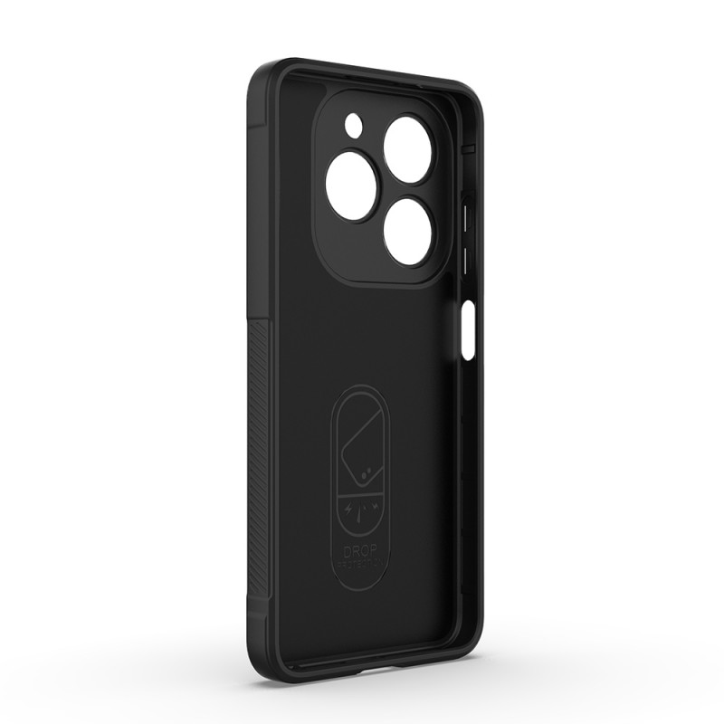 Bal-z Tecno Spark 20 Kılıf Esnek TPU Oyuklu Arka Yüzey Tasarımlı  Etnik Silikon Kapak