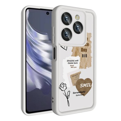 Bal-z Tecno Spark 20 Pro 5G Kılıf Kamera Korumalı Baskılı Arka Yüzey  Klas Kapak