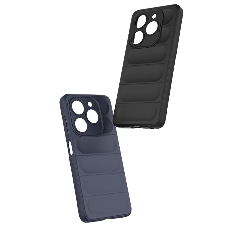 Bal-z Tecno Spark 20C Kılıf Esnek TPU Oyuklu Arka Yüzey Tasarımlı Zore Etnik Silikon Kapak