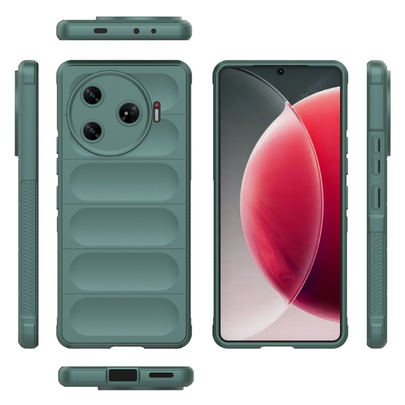 Bal-z Tecno Spark 30 Pro Kılıf Esnek TPU Oyuklu Arka Yüzey Tasarımlı Zore Etnik Silikon Kapak