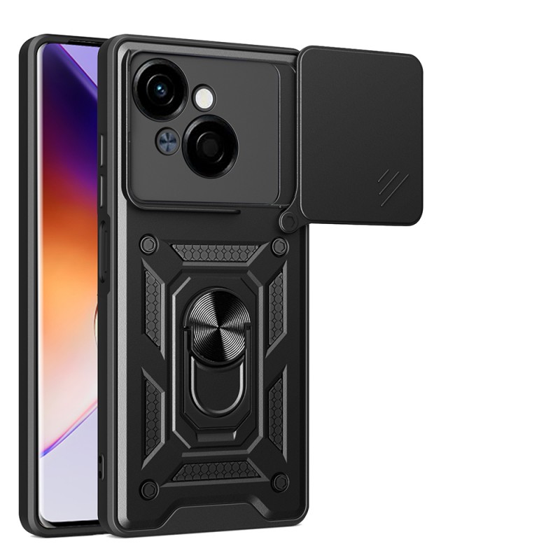 Bal-z Tecno Spark Go 1 2025 Kılıf Magnetik Standlı Kamera Korumalı  Sürgülü Vega Kapak