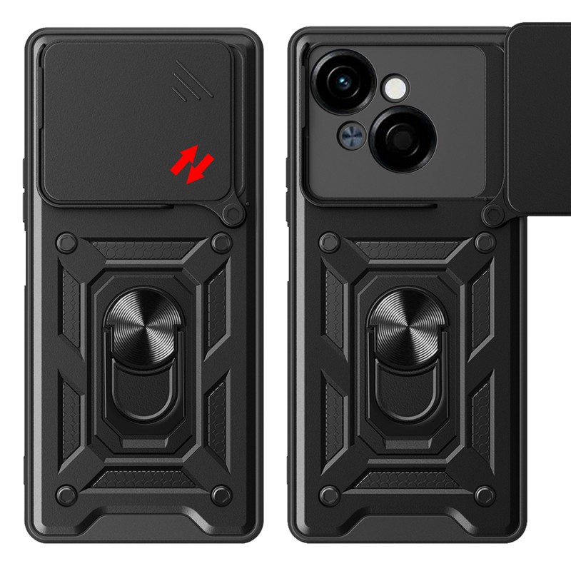 Bal-z Tecno Spark Go 1 2025 Kılıf Magnetik Standlı Kamera Korumalı  Sürgülü Vega Kapak