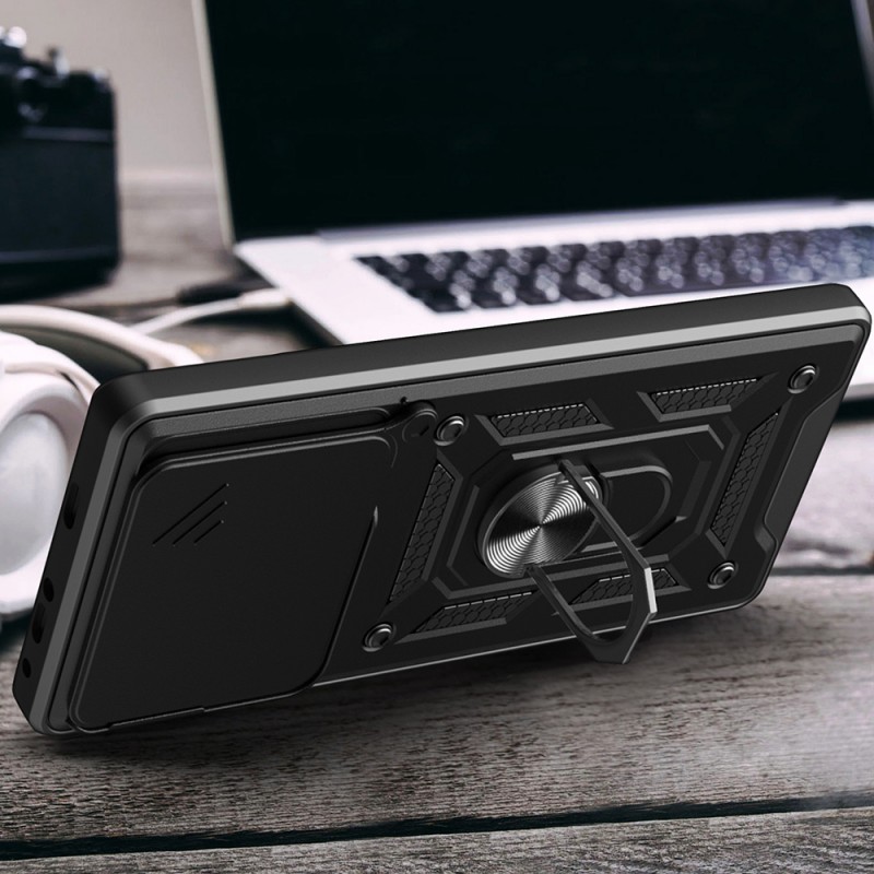 Bal-z Tecno Spark Go 1 2025 Kılıf Magnetik Standlı Kamera Korumalı  Sürgülü Vega Kapak