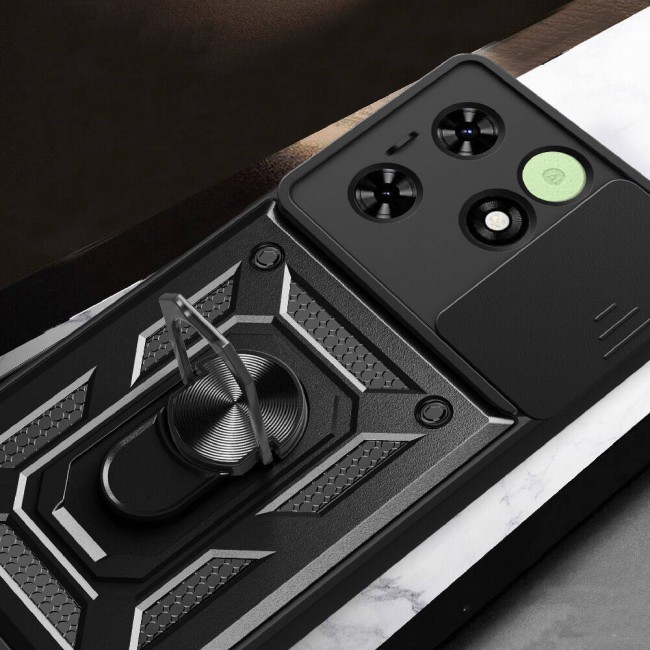 Tecno Spark Go 2024 Kılıf Magnetik Standlı Kamera Korumalı Zore Sürgülü Vega Kapak Tecno Spark Go 2024 Kılıf Magnetik Standlı Kamera Korumalı Zore Sürgülü Vega Kapak