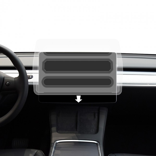 Tesla Model 3 CaseWorld Araç Multimedya Uygulama Aparatlı Ekran Koruyucu Tesla Model 3 CaseWorld Araç Multimedya Uygulama Aparatlı Ekran Koruyucu