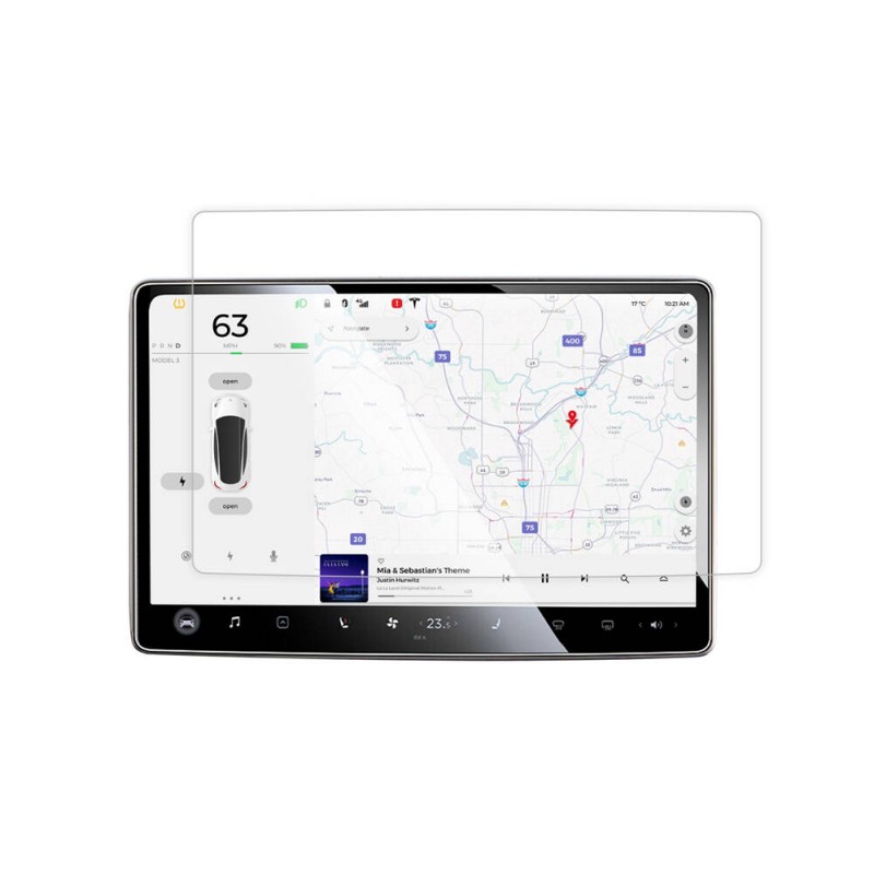 Bal-z Tesla Model Y  Araç Multimedya Temperli Cam Ekran Koruyucu